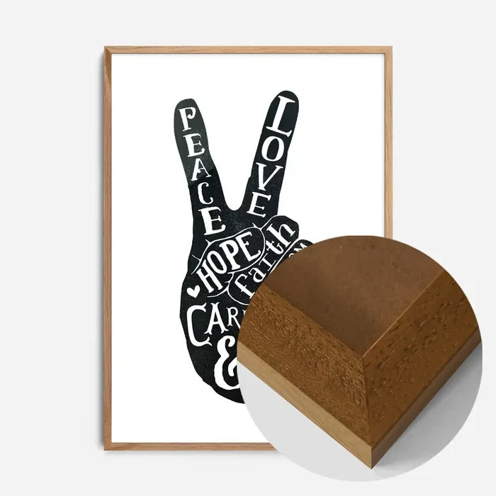 21x30cm | 8¼ x 11¾in / Oak Wood Frame
