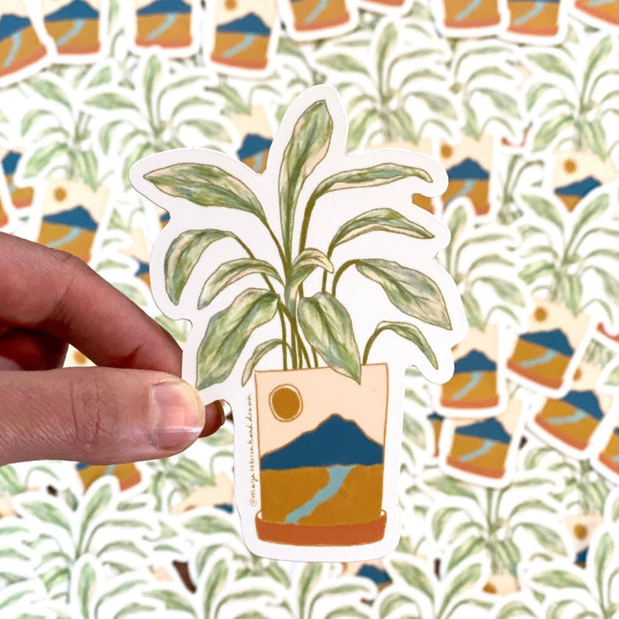 Peace Lily Plant Sticker