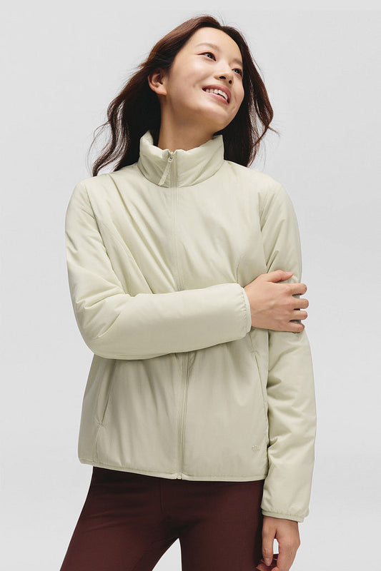 beneunder peakstand womens medium warmth stand collar fleece jacket #color_light brown