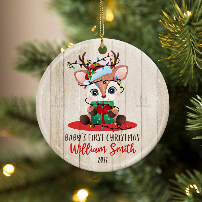 personalized baby's first christmas ornament