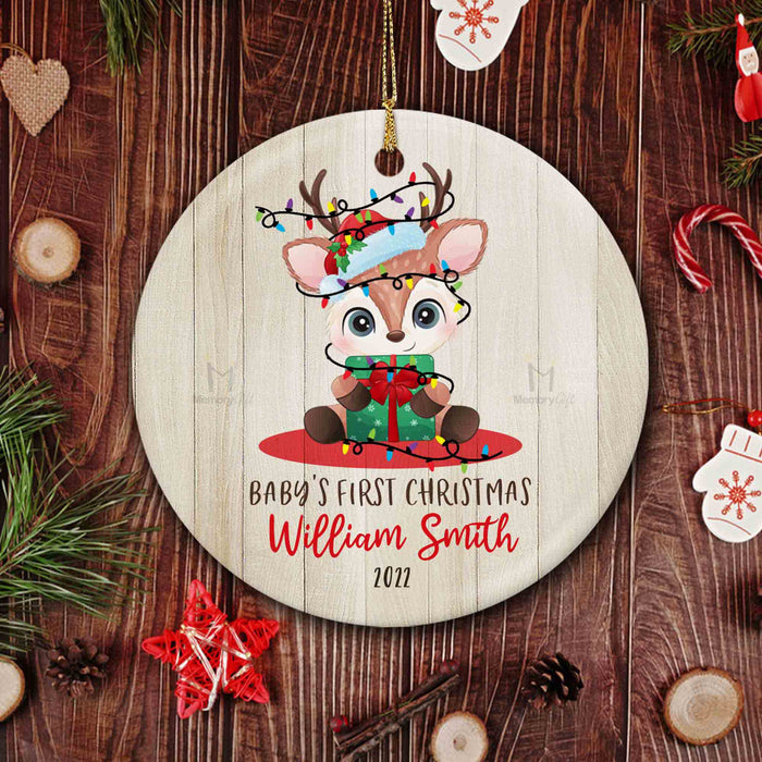 personalized baby's first christmas ornament
