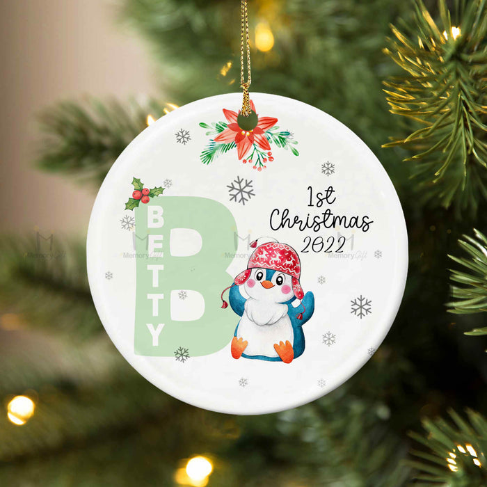 personalized baby's first christmas ornament