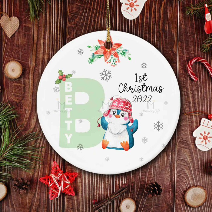 personalized baby's first christmas ornament