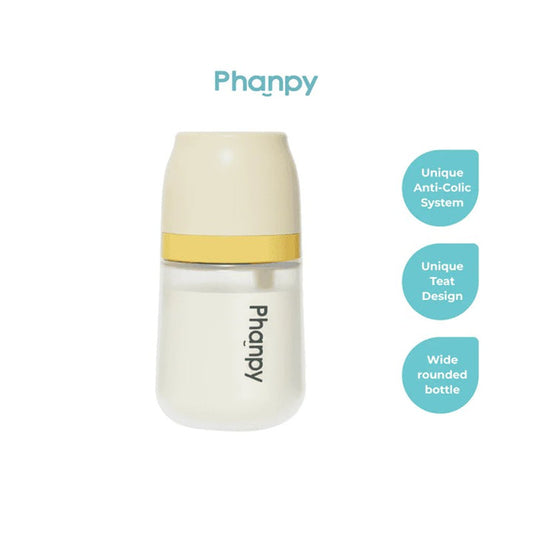 PHANPY Phanpy Anti Colic Glass Bottle (160ml/240ml) | Isetan KL Online Store