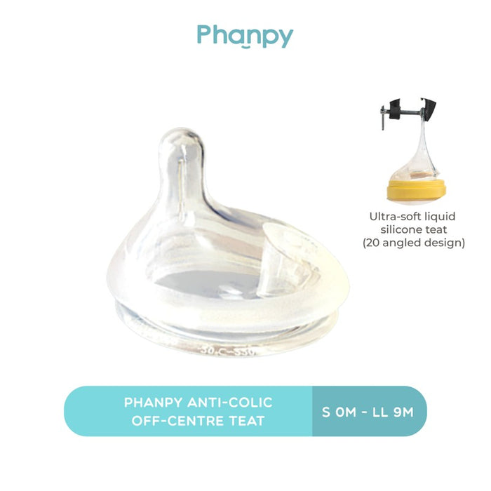 PHANPY Phanpy Anti-colic Off-Centre Teat | Isetan KL Online Store