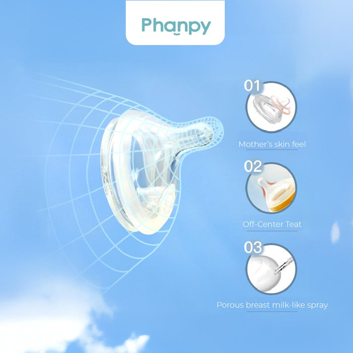 PHANPY Phanpy Anti-colic Off-Centre Teat | Isetan KL Online Store