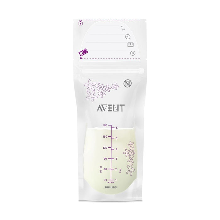 PHILIPS AVENT Philips Avent Breast Milk Bags 6OZ/180ML (25pcs/Bag) | Isetan KL Online Store
