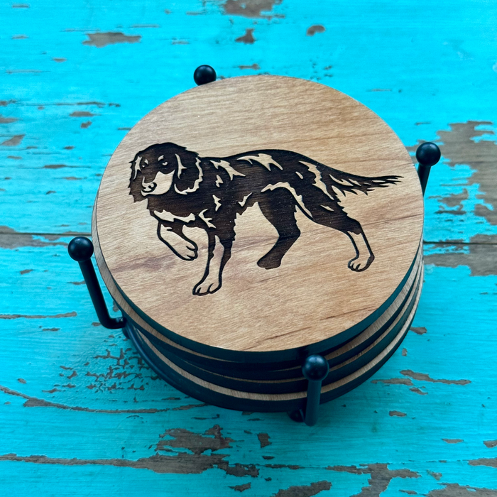 Picardy Spaniel Coaster Set