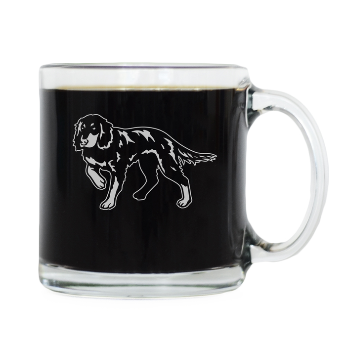 Picardy Spaniel Glass Coffee Mug