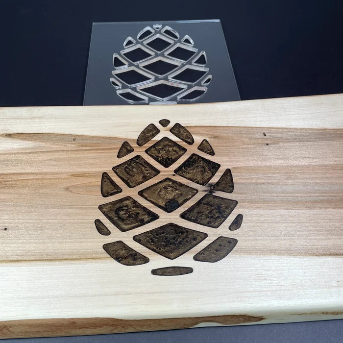 Pine cone Acrylic Router Template
