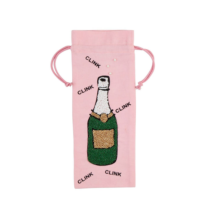 Pink Champagne Bottle Bag - Madison's Niche