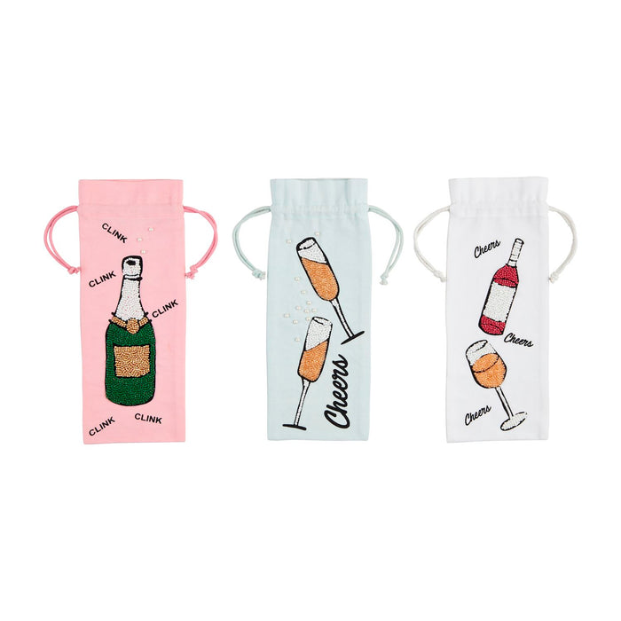 Pink Champagne Bottle Bag - Madison's Niche