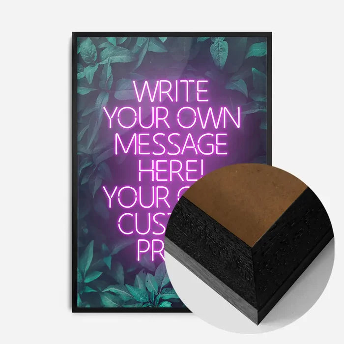 21x30cm | 8¼ x 11¾in / Black Wood Frame