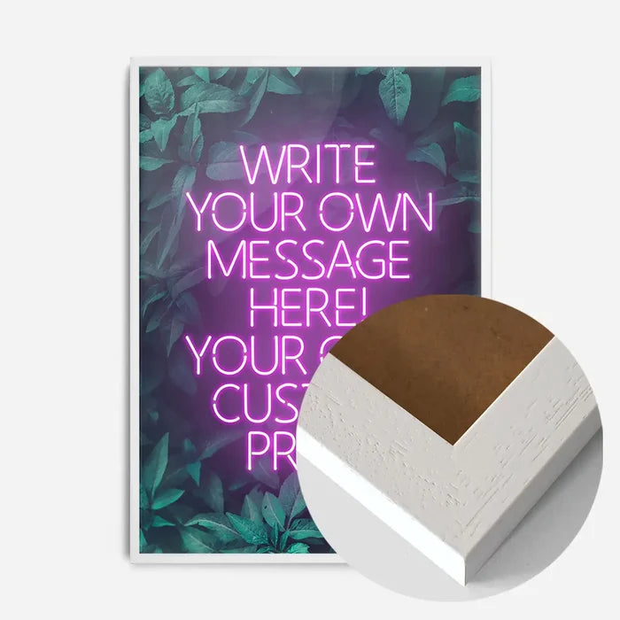 21x30cm | 8¼ x 11¾in / White Wood Frame