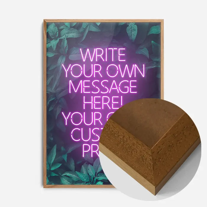 21x30cm | 8¼ x 11¾in / Oak Wood Frame