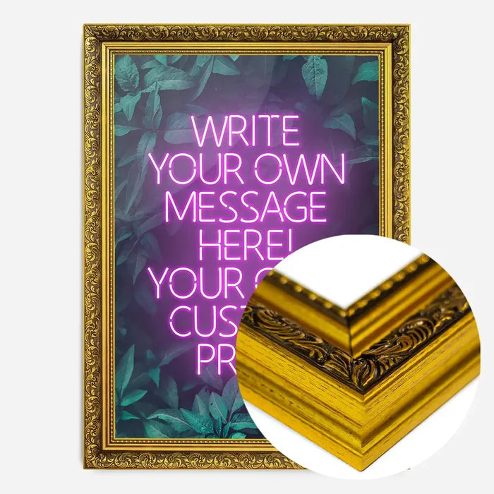 21x30cm | 8¼ x 11¾in / Gold Ornate Frame