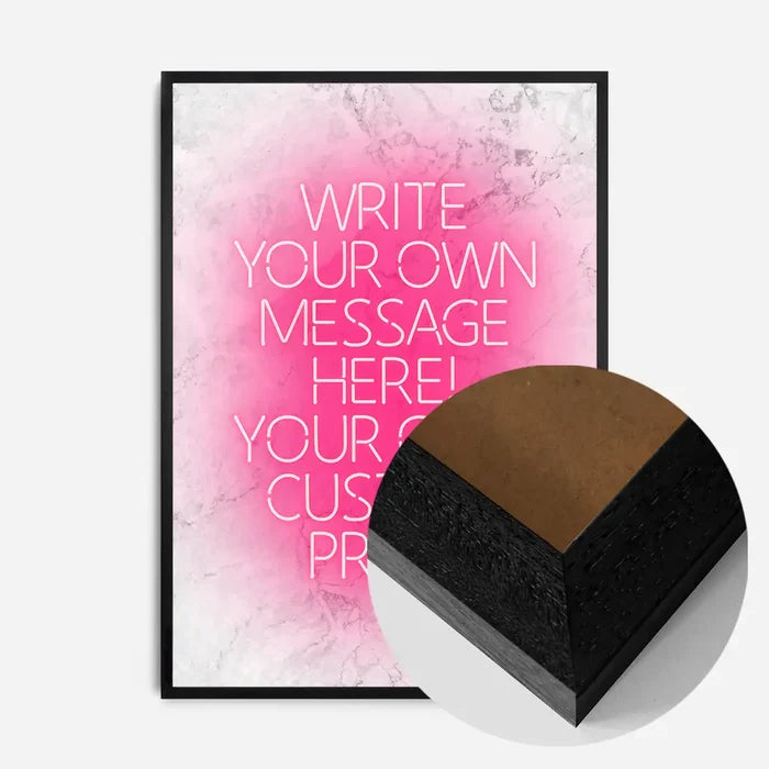 21x30cm | 8¼ x 11¾in / Black Wood Frame
