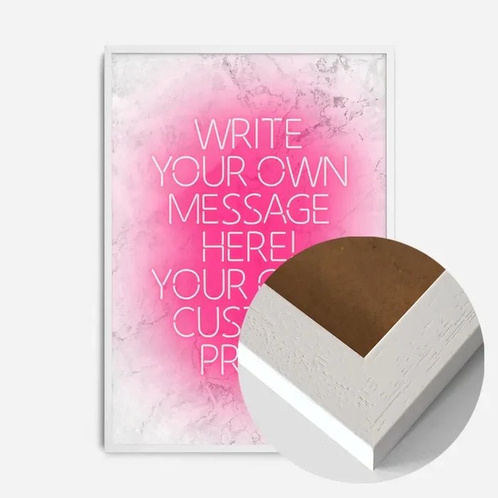 21x30cm | 8¼ x 11¾in / White Wood Frame