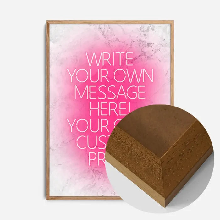 21x30cm | 8¼ x 11¾in / Oak Wood Frame