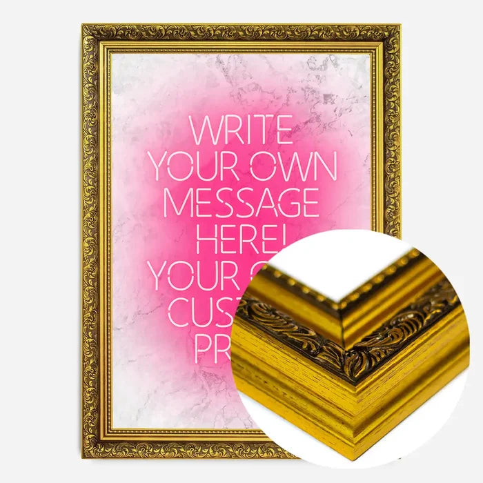 21x30cm | 8¼ x 11¾in / Gold Ornate Frame