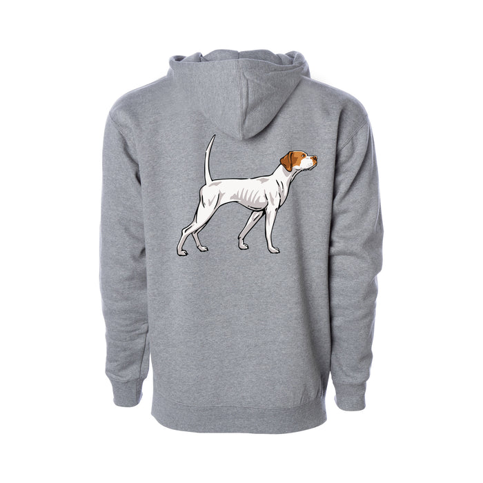 Orange and White / Heather Grey / XS