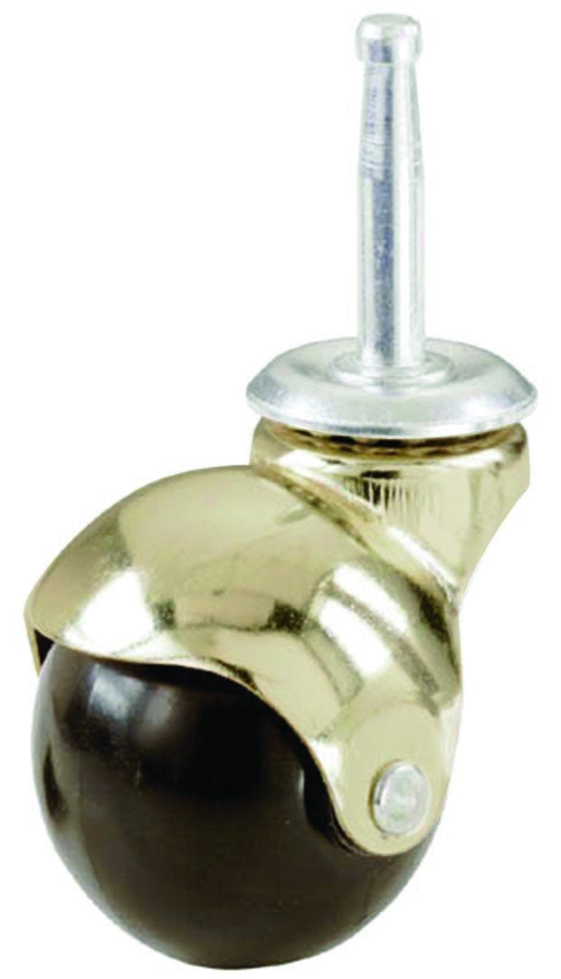 Polished Brass Roller Wheels by Functional Hardware