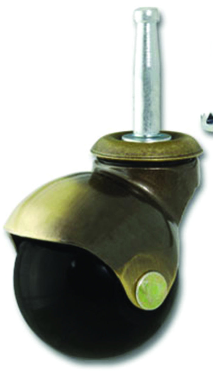 Polished Brass Roller Wheels by Functional Hardware