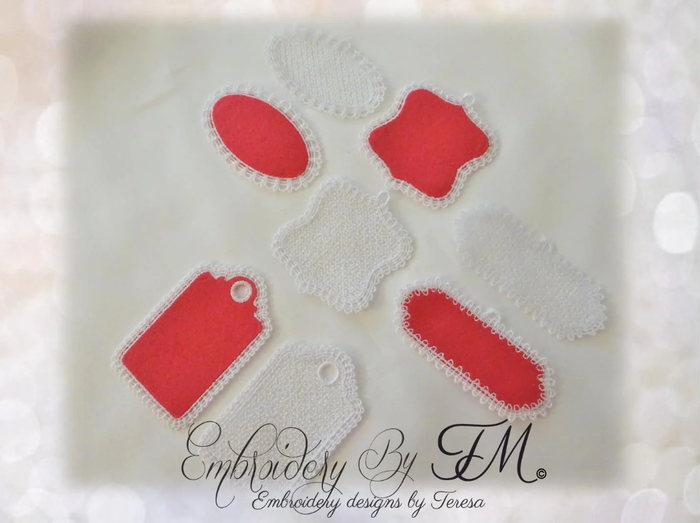 Poms FSL and felt+lace/4x4 hoop
