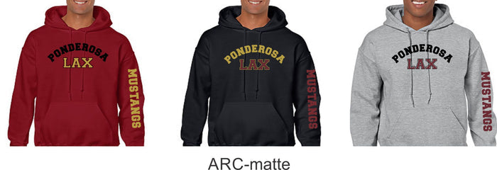 Pondo LAX Basic Hoodie- 4 Designs- Matte or Glitter