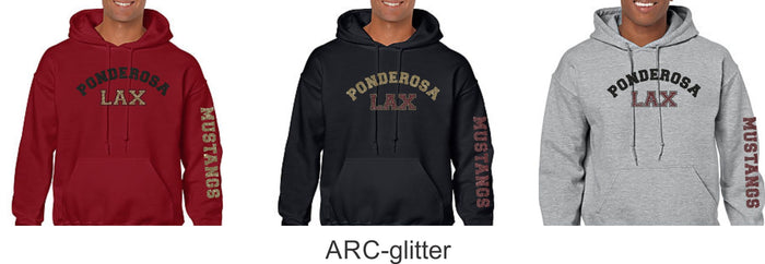 Pondo LAX Basic Hoodie- 4 Designs- Matte or Glitter