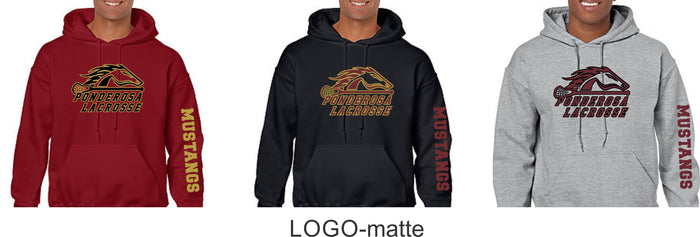 Pondo LAX Basic Hoodie- 4 Designs- Matte or Glitter