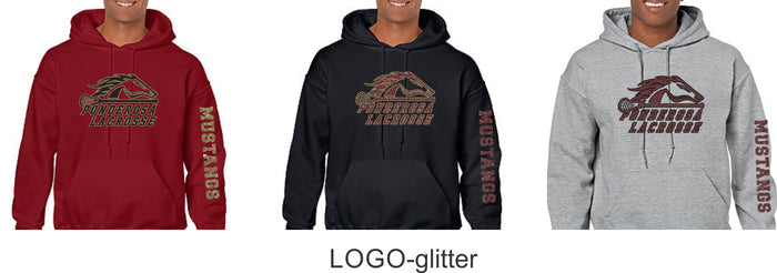 Pondo LAX Basic Hoodie- 4 Designs- Matte or Glitter