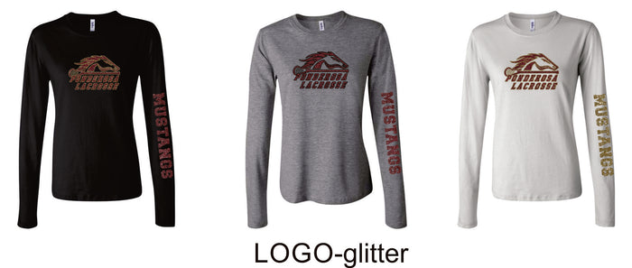 Pondo LAX Ladies Bella Canvas Long Sleeve Tee- 4 Designs