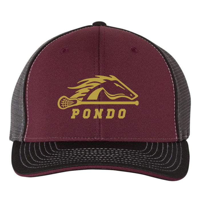 Pondo LAX  Richardson Fitted Sportsmesh Hat - Matte or Gitter