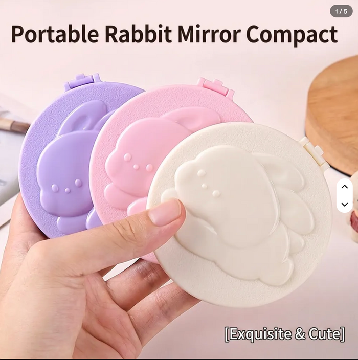 Portable Bunny Mirror and Comb