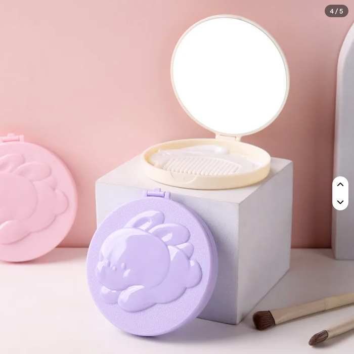 Portable Bunny Mirror and Comb