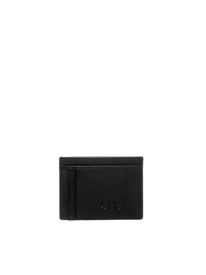 ARMANI EXCHANGE Portacarte pelle nero XM000169 AF22541-UC001