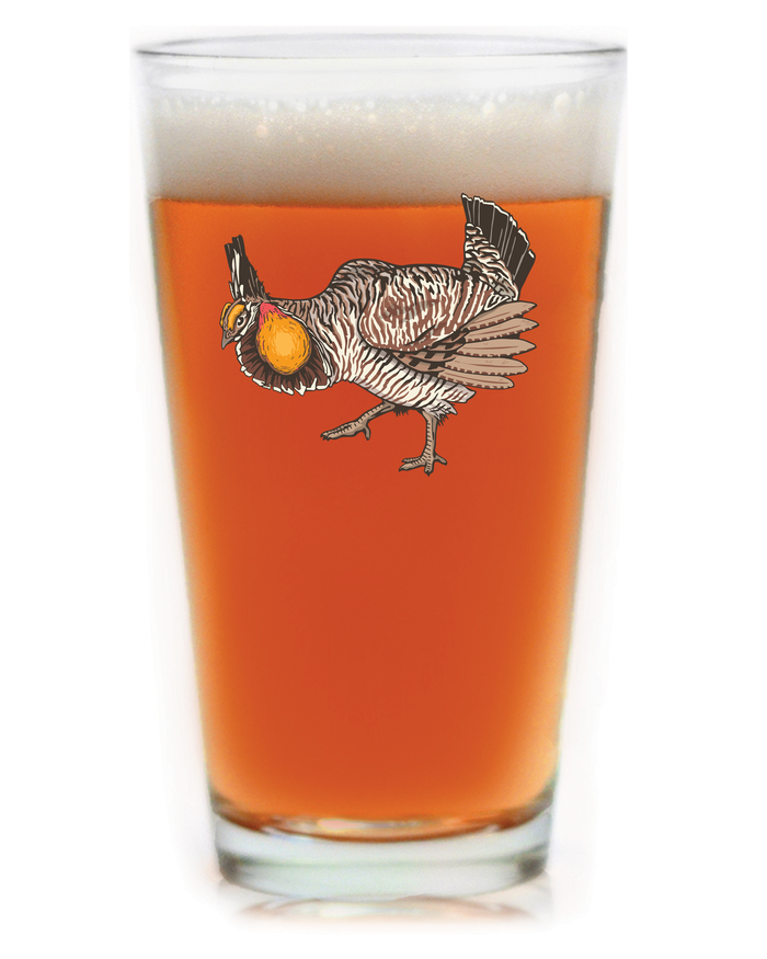 Prairie Chicken Pint Glass