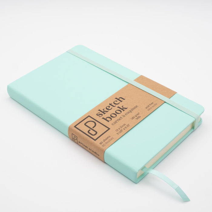 Prism - Sketch Book - 13cm x 21cm - Seafoam Green. Crafted for versatility-80 sheets acid-free, 94lb paper. At Embellish Away in Bowmanville Ontario Canada