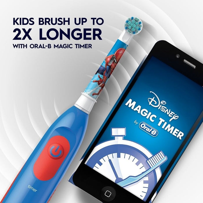 ORAL-B Pro Battery Toothbrush Kids Spiderman | Isetan KL Online Store