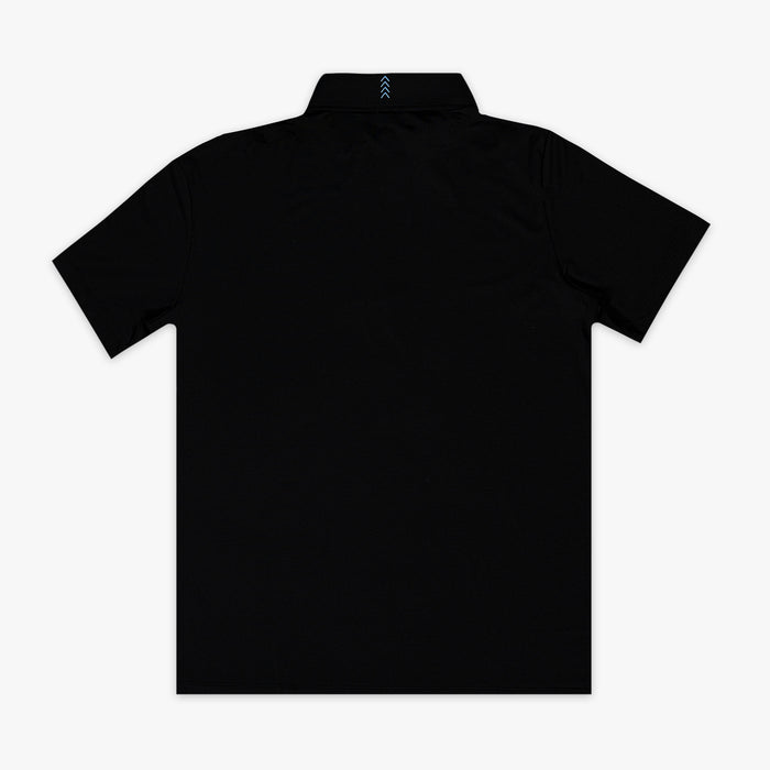 Black Pro Series Elite polo — back view