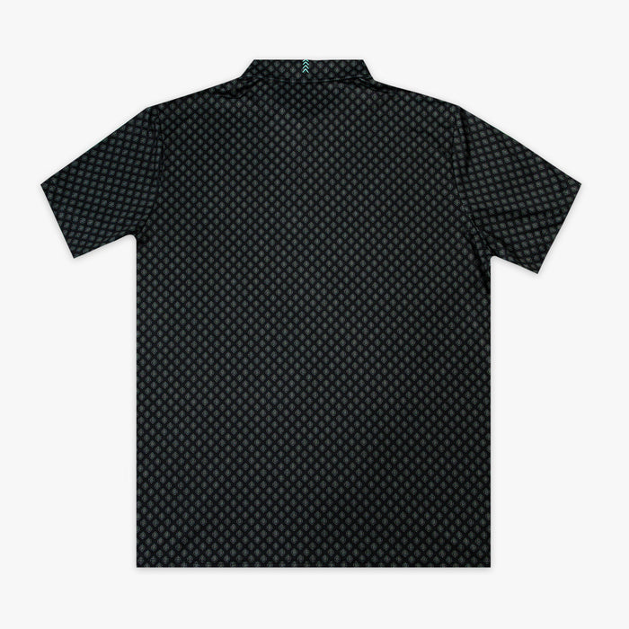 Black and gray Pro Series Elite polo — back view