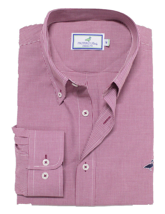 Properly Tied Maroon Button Down