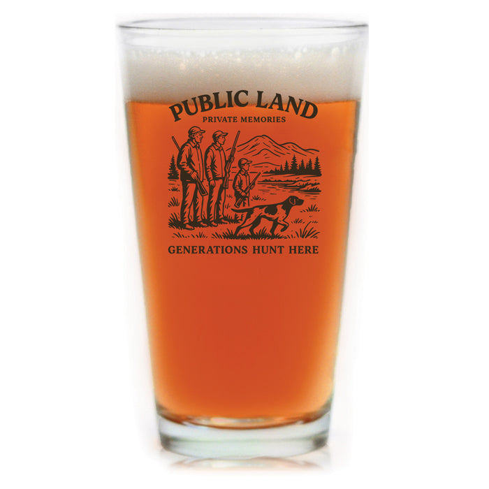Public Land Pint Glass