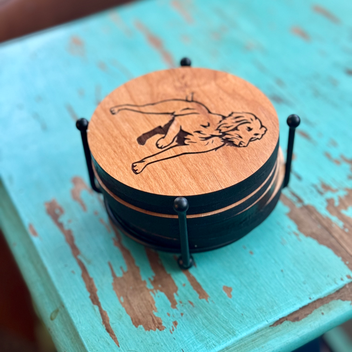 Pudelpointer Coaster Set