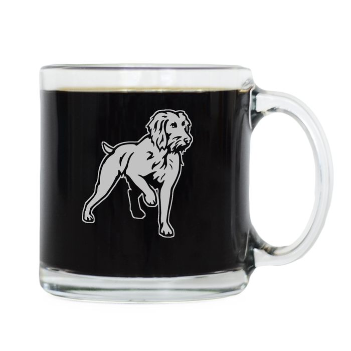Pudelpointer Glass Coffee Mug