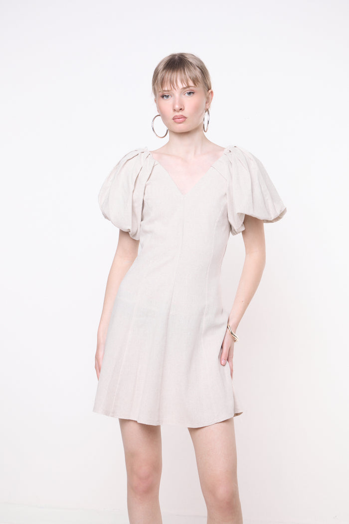 Puff sleeve mini dress wholesale