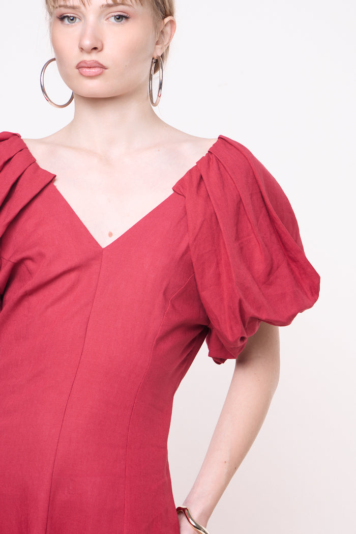 Puff sleeve mini dress wholesale