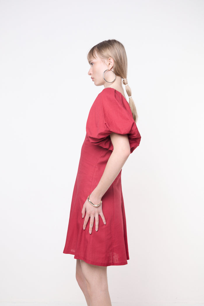Puff sleeve mini dress wholesale