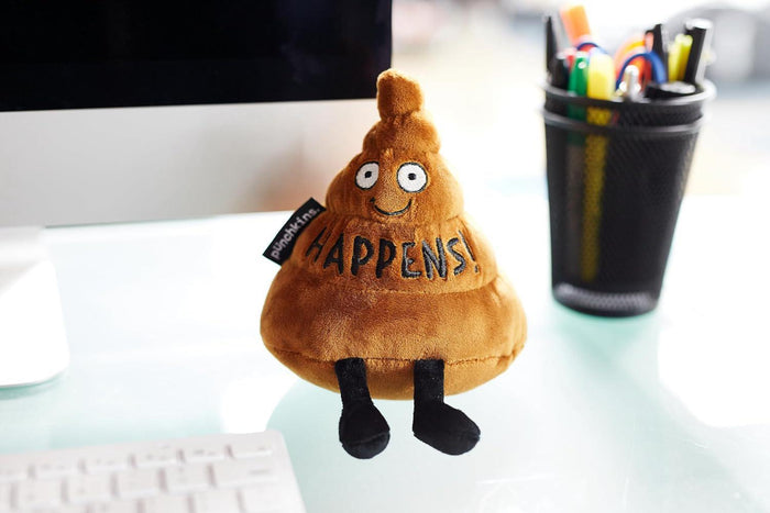 Punchkins Poop Emoji Plush Funny White Elephant Holiday Gift Toy Cute